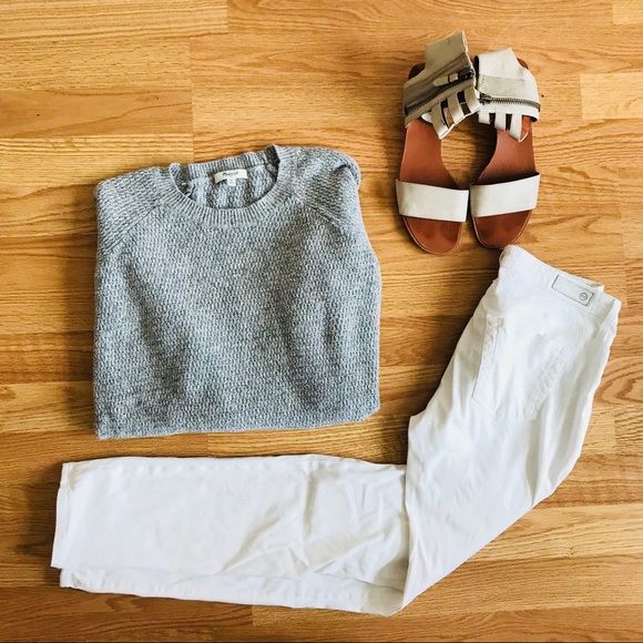 Madewell Sweaters - Madewell Leafstitch Crewneck Sweater